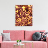 Newspaper Rock American Indian Utah Canvas Afdruk (Insitu (Woonkamer))