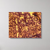 Newspaper Rock American Indian Utah Canvas Afdruk (Voorkant)