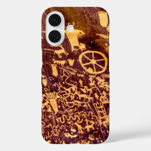 Newspaper Rock American Indian Utah iPhone 16 Hoesje