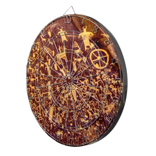 Newspaper Rock American Indian Utah Dartbord (Voorkant Rechts)