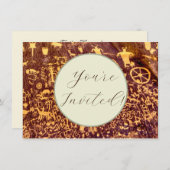 Newspaper Rock American Indian Utah Kaart (Voorkant / Achterkant)