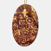 Newspaper Rock American Indian Utah Keramisch Ornament (Links)