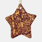 Newspaper Rock American Indian Utah Keramisch Ornament (Links)