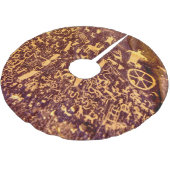 Newspaper Rock American Indian Utah Kerstboom Rok (Gekanteld)