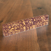 Newspaper Rock American Indian Utah Naambordje (Zijkant)