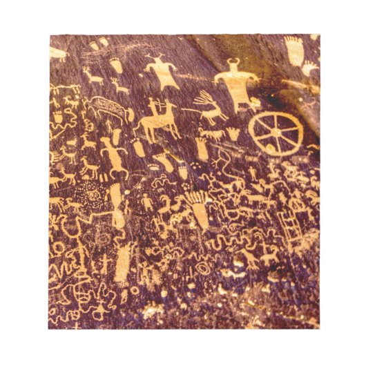 Newspaper Rock American Indian Utah Notitieblok (Voorkant)