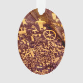 Newspaper Rock American Indian Utah Ornament (voorkant)