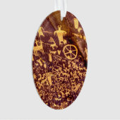 Newspaper Rock American Indian Utah Ornament (voorkant)