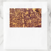 Newspaper Rock American Indian Utah Rechthoekige Sticker (Tas)