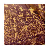 Newspaper Rock American Indian Utah Tegeltje (Voorkant)