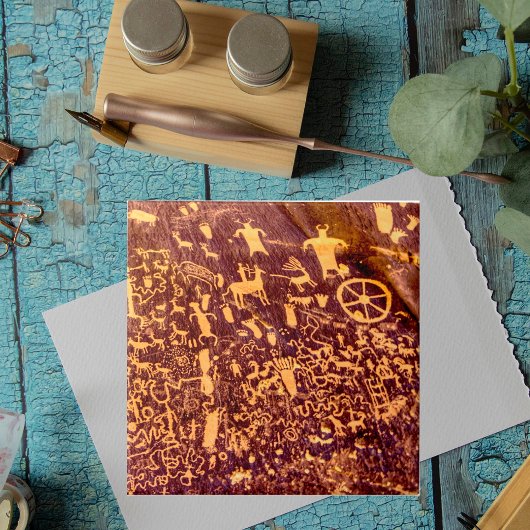 Newspaper Rock American Indian Utah Tegeltje