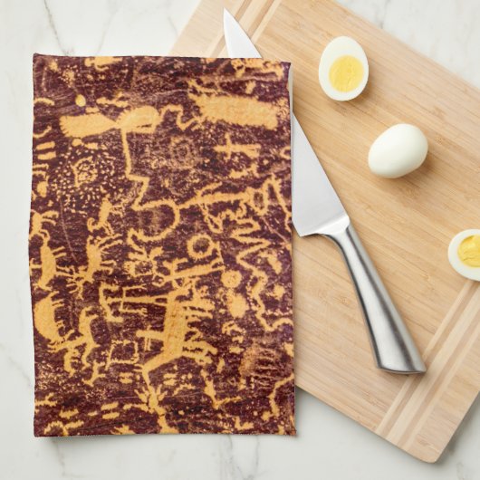 Newspaper Rock American Indian Utah Theedoek (Quarter Fold)