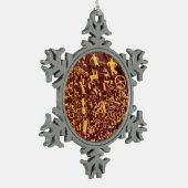 Newspaper Rock American Indian Utah Tin Sneeuwvlok Ornament (Links)