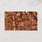 Newspaper Rock American Indian Utah Visitekaartje (Achterkant)