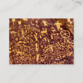 Newspaper Rock American Indian Utah Visitekaartje (Achterkant)