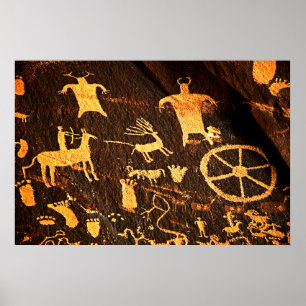 Newspaper Rock Art Poster