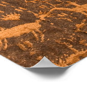 Newspaper Rock is een petroglyph-paneel dat is voo Poster (Hoek)