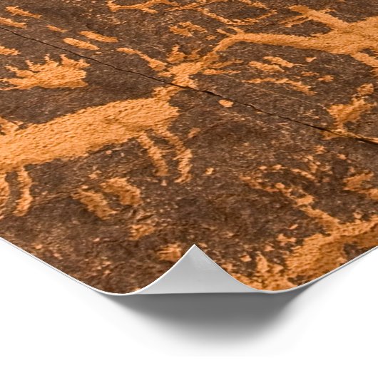 Newspaper Rock is een petroglyph-paneel dat is voo Poster (Hoek)