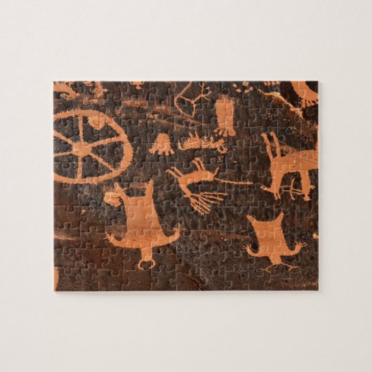 Newspaper Rock Petroglyph-panel - Utah Legpuzzel (Horizontaal)