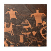 Newspaper Rock Petroglyph-panel - Utah Tegeltje (Voorkant)