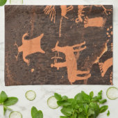 Newspaper Rock Petroglyph-panel - Utah Theedoek (Gevouwen)