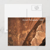 Newspaper Rock Petroglyphs Briefkaart (Voorkant / Achterkant)