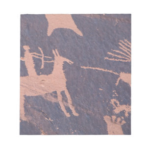Newspaper Rock, S.P., UT bij Monticello. Notitieblok