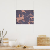 Newspaper Rock, S.P., UT Near Monticello. Poster (Keuken)