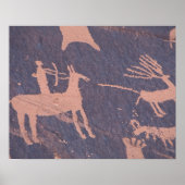 Newspaper Rock, S.P., UT Near Monticello. Poster (Voorkant)