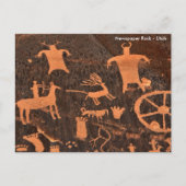 Newspaper Rock - Utah Briefkaart (Voorkant)