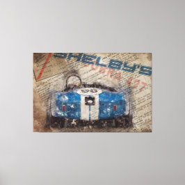 Newspaper Shelby Cobra 427 Canvas Afdruk