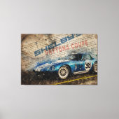 Newspaper Shelby Daytona Coupe 2 Canvas Afdruk (Voorkant)