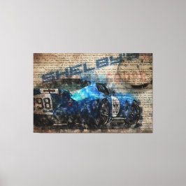 Newspaper Shelby Daytona Coupe Canvas Afdruk