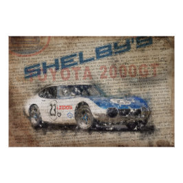 Newspaper Shelby Toyota 2000GT Perfect Poster