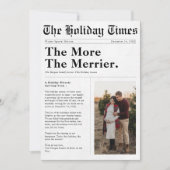 Newspaper Style | The More The Merrier Pregnancy Aankondiging (Voorkant)