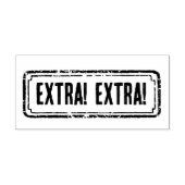 Newspaper Themed Distressed Extra! Extra! Rubberstempel (Afrduk)