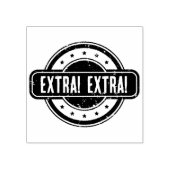 Newspaper Themed Distressed Extra! Extra! Rubberstempel (Afrduk)
