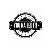 Newspaper Themed Distressed You Nailed it! Rubberstempel (Afrduk)