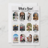 Newspaper Unique Fun What A Year New Year 2026 Feestdagenkaart (Achterkant)