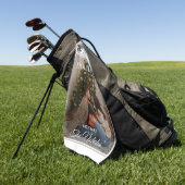 Newspaper What A Year Black White Photo Christmas Golfhanddoek (Groen)