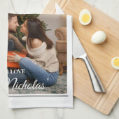 Newspaper What A Year Black White Photo Christmas Theedoek (Quarter Fold)