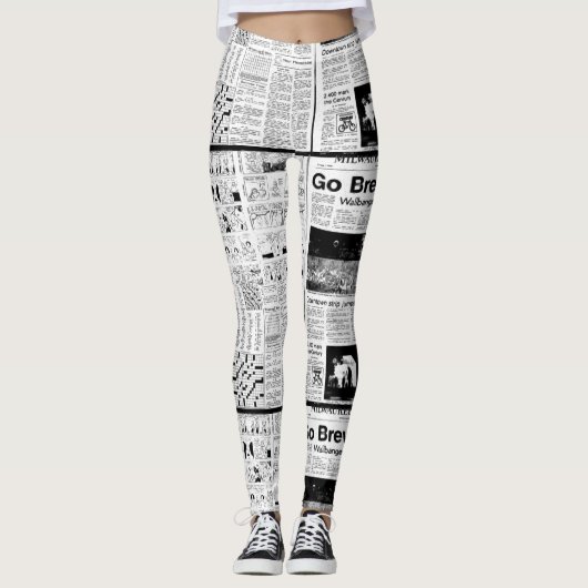 NEWSPAPIER LEGGINGS (Voorkant)