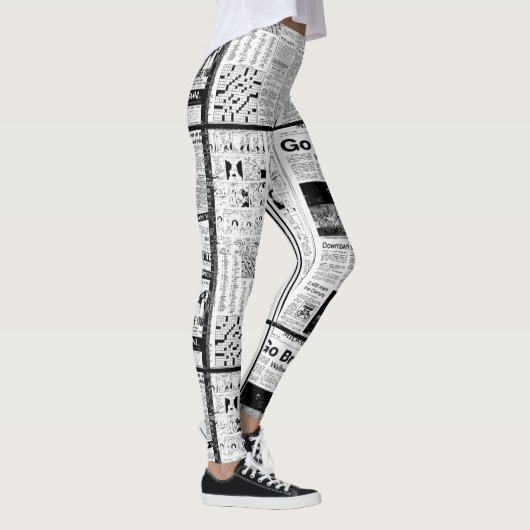 NEWSPAPIER LEGGINGS (Rechts)