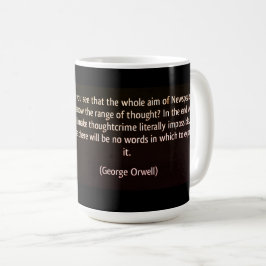 NEWSPEAK EN DE DOUDE POLITIE (ORWELL)2 KOFFIE MOK