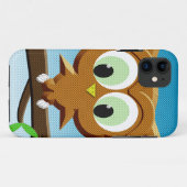 Newsprint Cartoon Owl Case-Mate iPhone Case (Achterkant (horizontaal))
