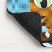 Newsprint Cartoon Owl Muismat (Hoek)