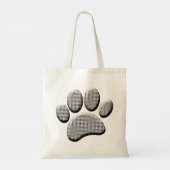 Newsprint Halftones Cartoon Dog schilderafdrukken Tote Bag (Achterkant)