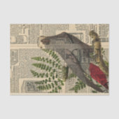  Newsprint Parrot Tissuepapier (Voorkant)