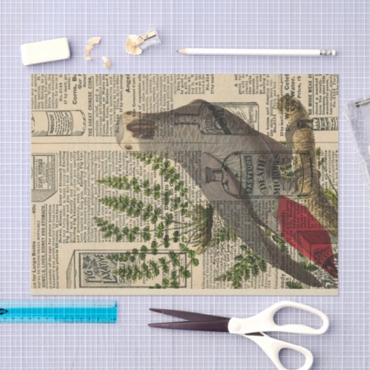  Newsprint Parrot Tissuepapier (Craft)