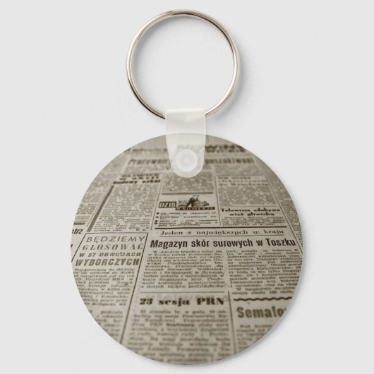 Newsprint Sleutelhanger (Voorkant)